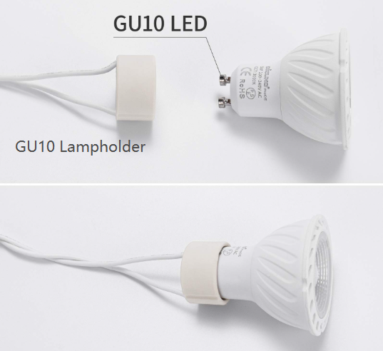 GU10 Bulb and GU10 lampholder