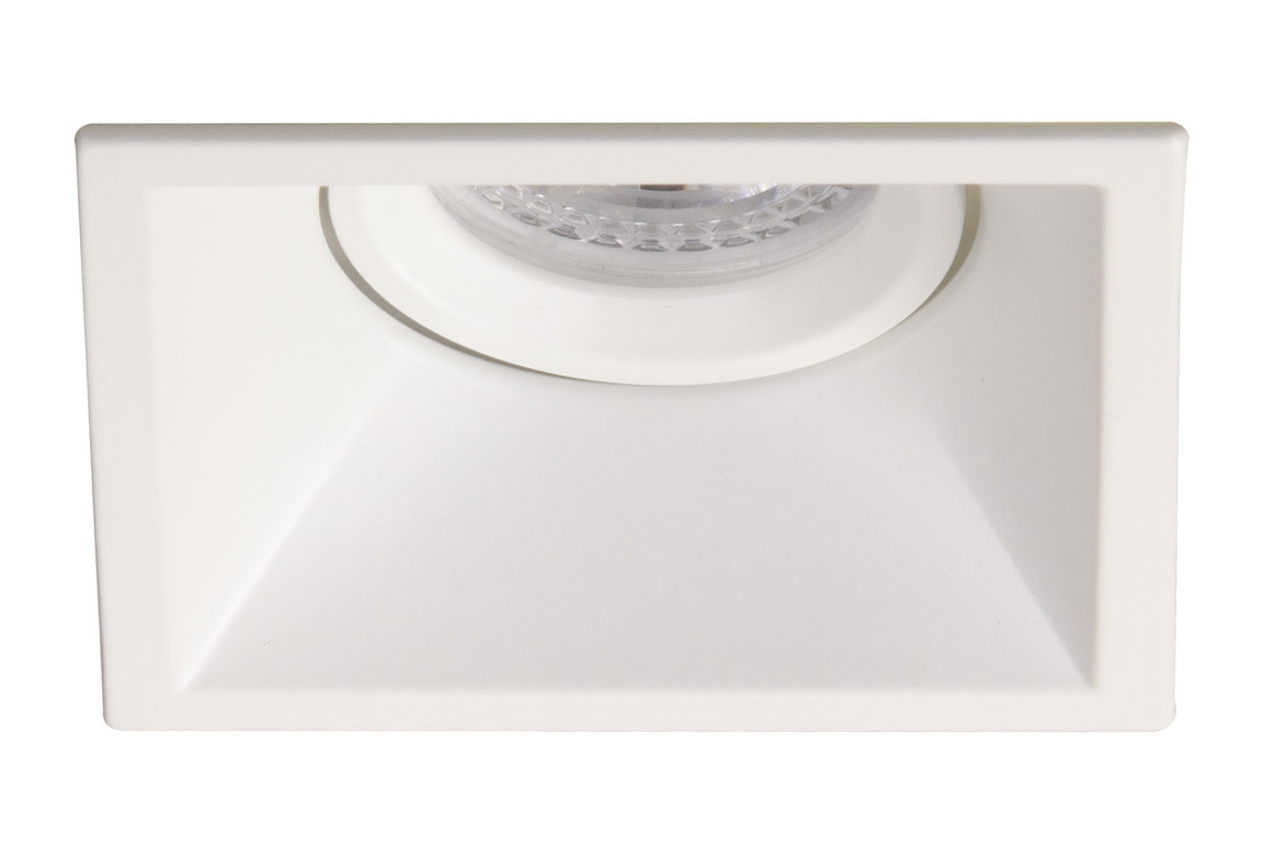 square Anti-glare adjustable GU10 downlight fitting